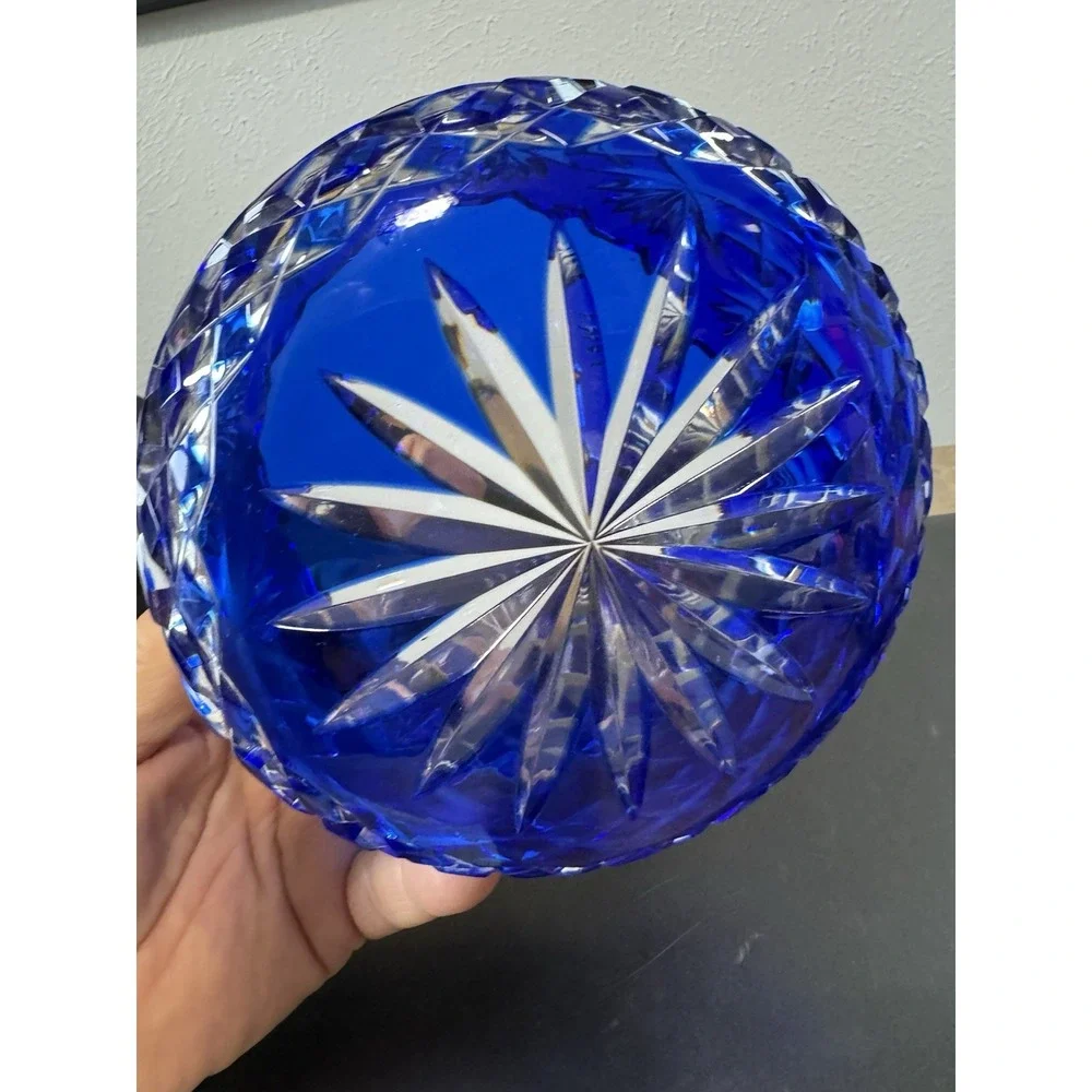 Cobalt Blue Crystal Bowl 5
